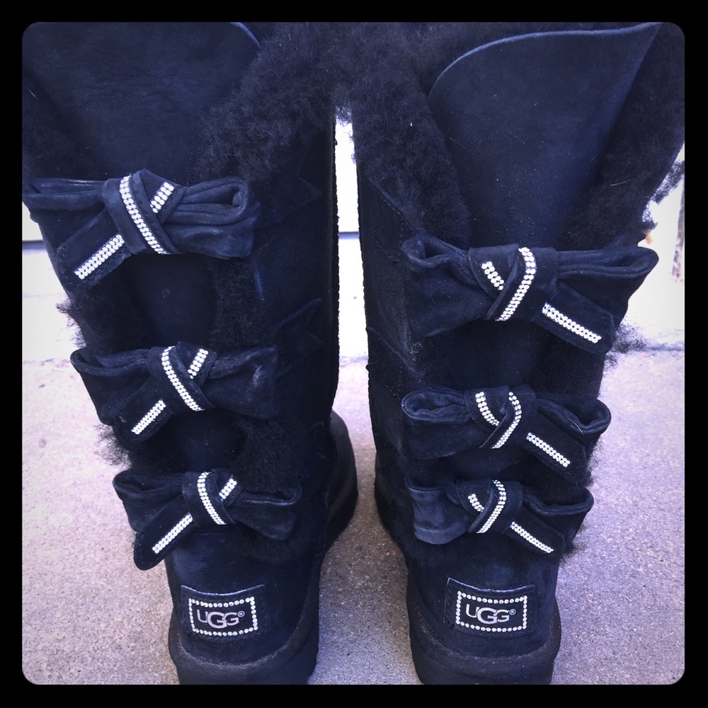 Ugg Amelie black boots size 7.